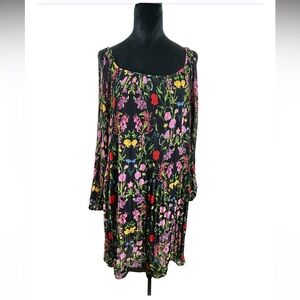 INC International Concepts Black Floral Dress